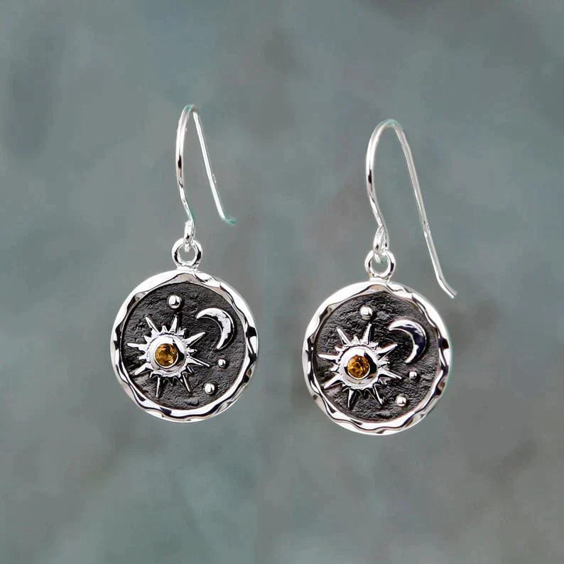 Sol & Måne Boho Øreringe