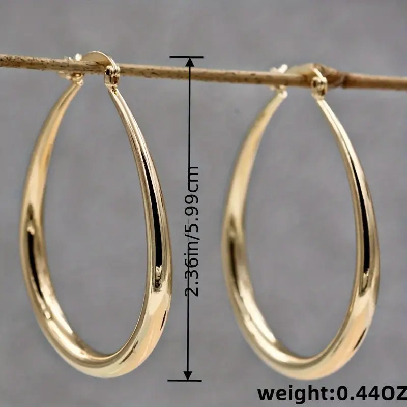 Elegant Guld Øreringe