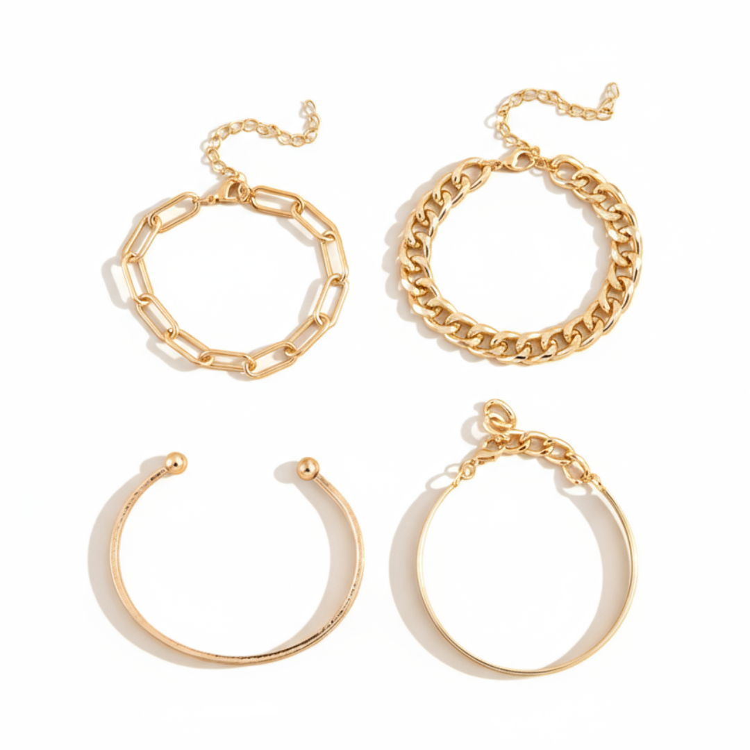 Elan™ | Guld Armbånd Sæt