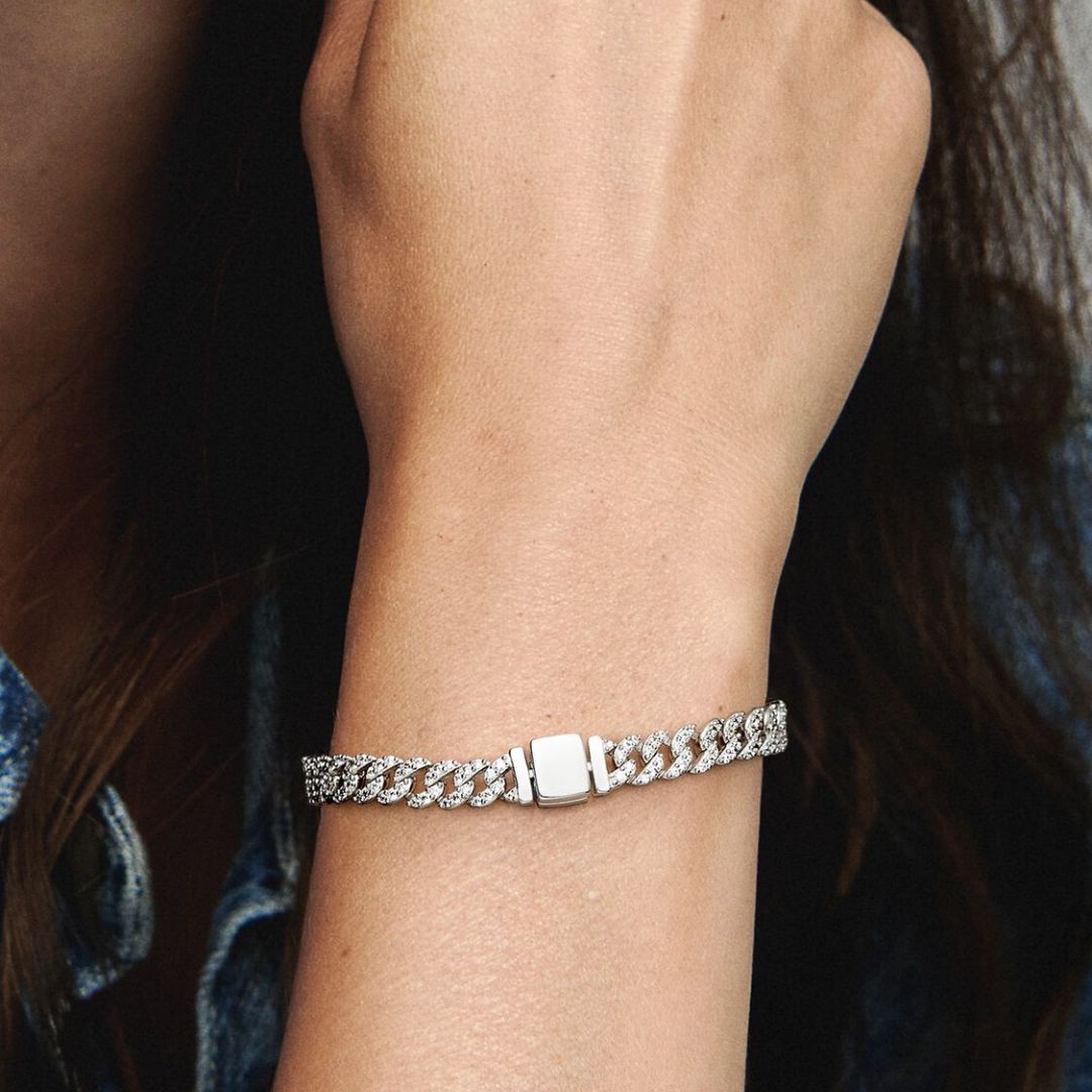 18K Guld Moissanite Cuban Armbånd
