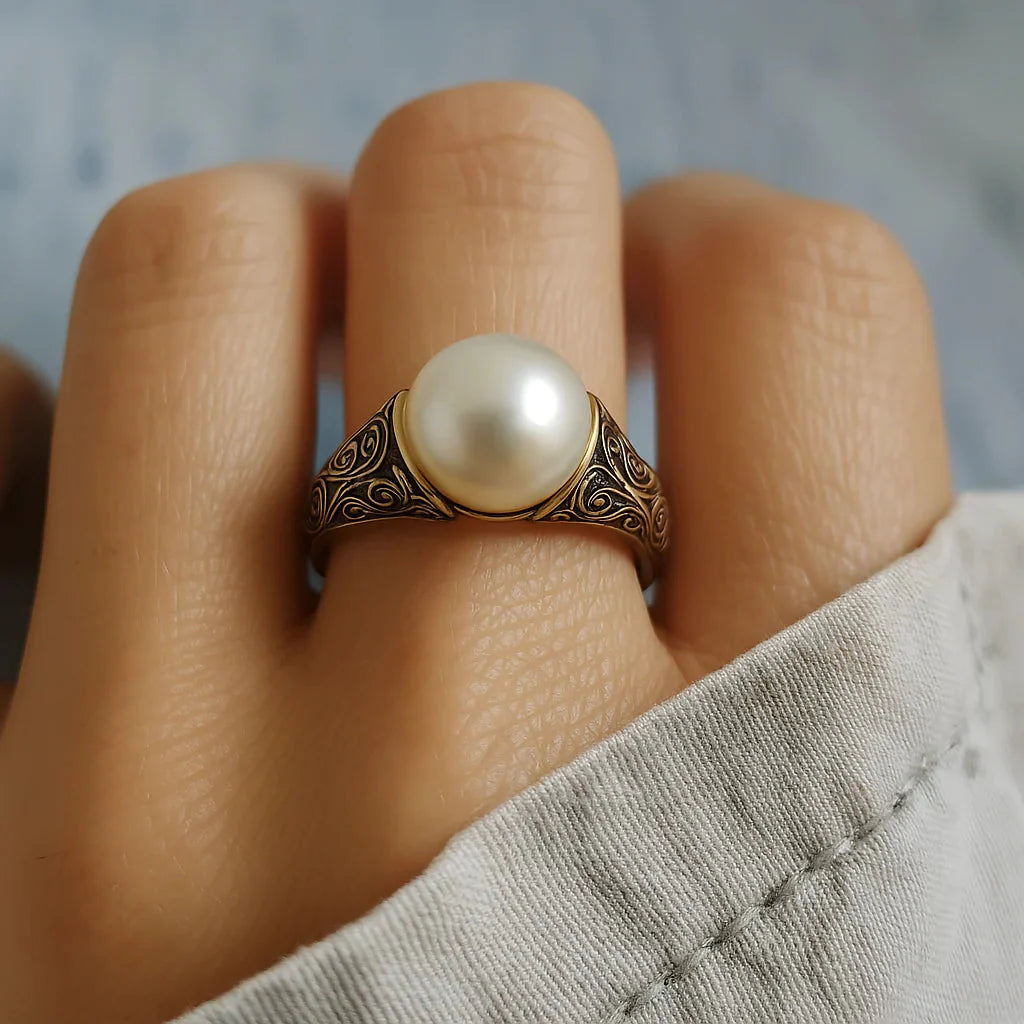 Charm - Vintage Perle Ring