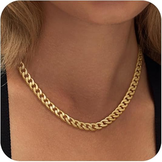 Chunky Cuban Link halskæde | 18 karat guld