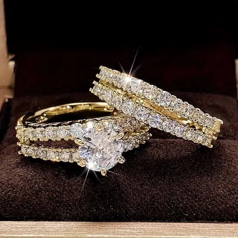 Eternal Radiance 18 karat guld ringsæt