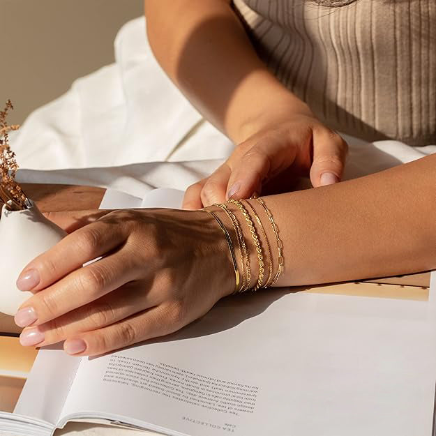 Vernetta™ | 16K Guld Armbåndsæt