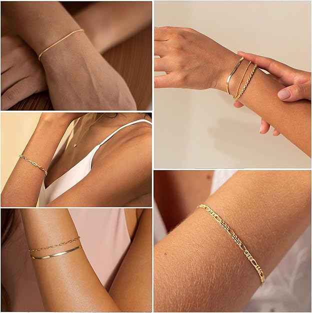 Vernetta™ | 16K Guld Armbåndsæt