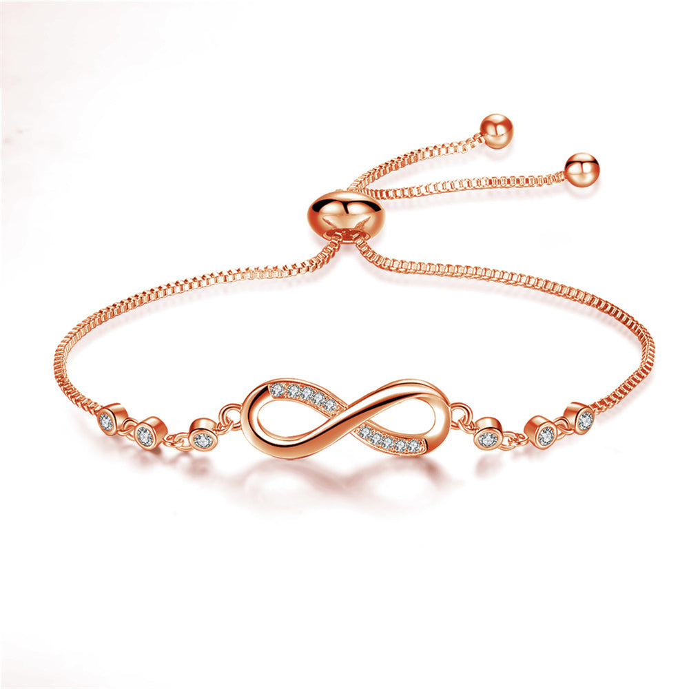 Justerbar Infinity Armbånd | Sølv