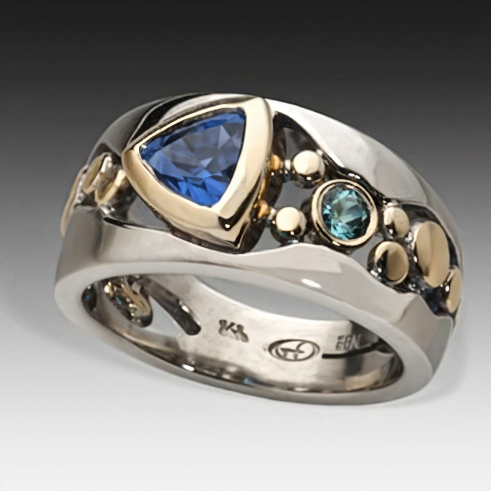 Bella™ - Vintage Blå Krystal Ring