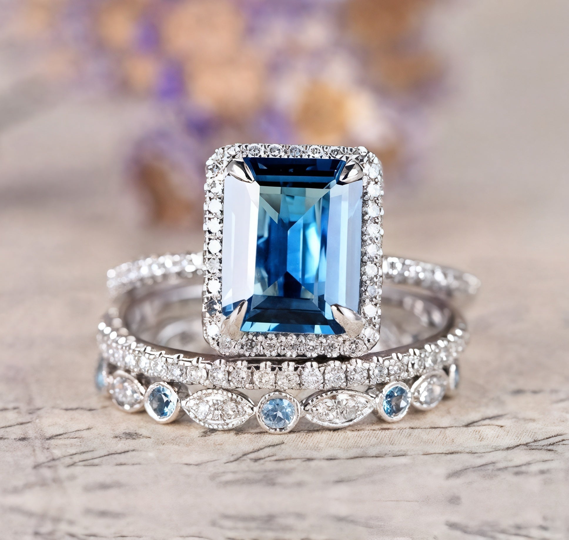 Maya™ - Vintage Turkis Ring Sæt