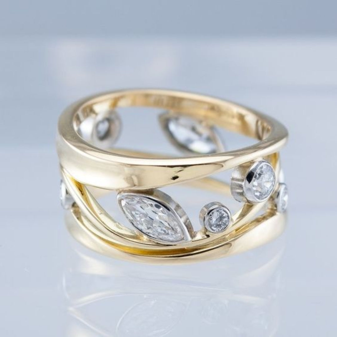 Retro Ring med Zirkonia