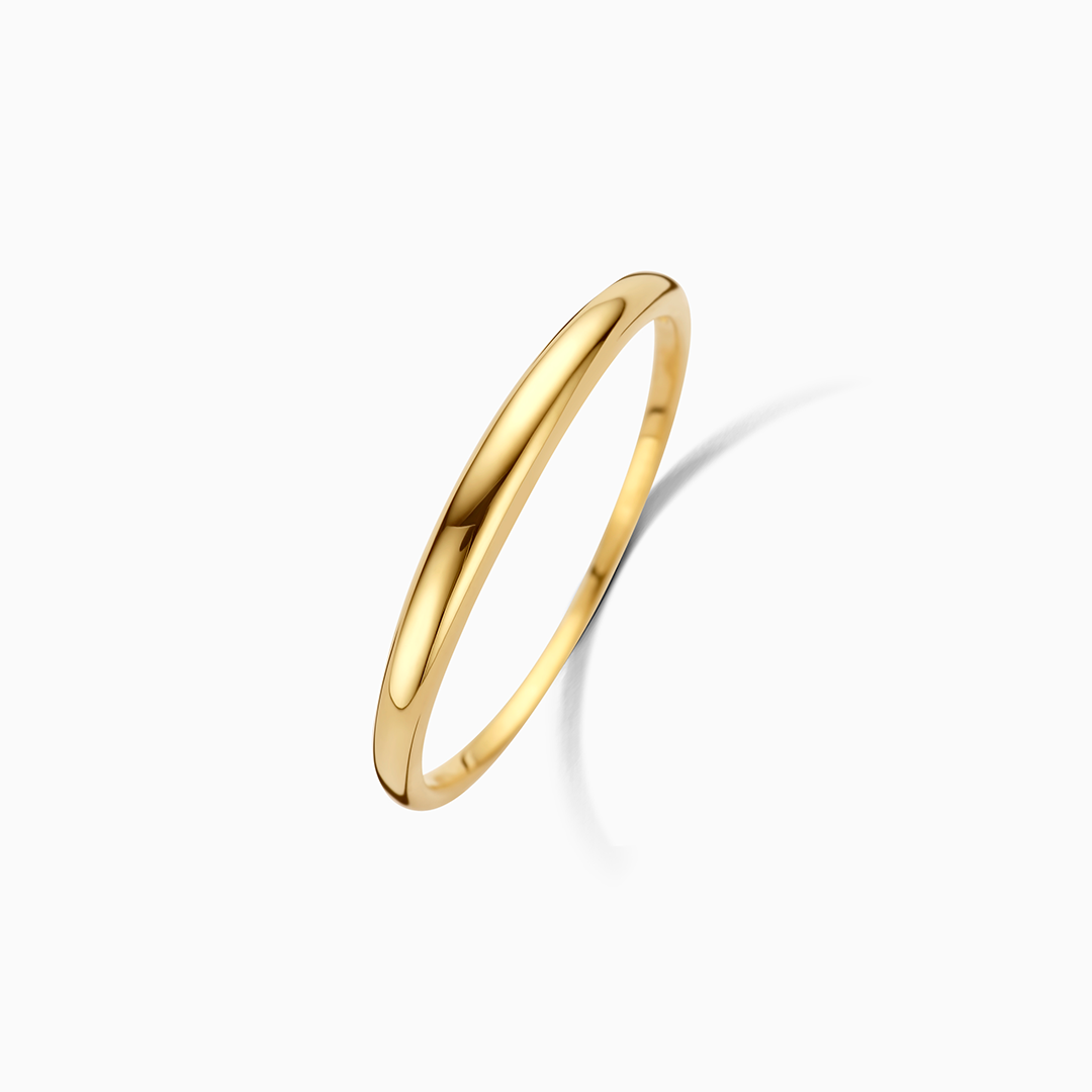 14K guld Slim Dome Ring