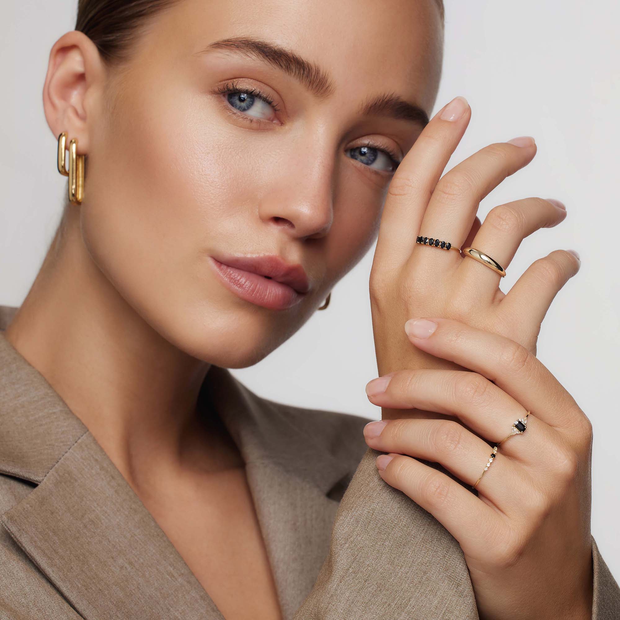 14 karat guld Rock Solid ring