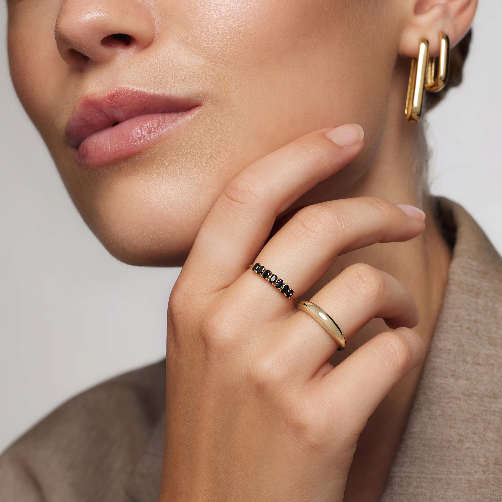 14 karat guld Rock Solid ring
