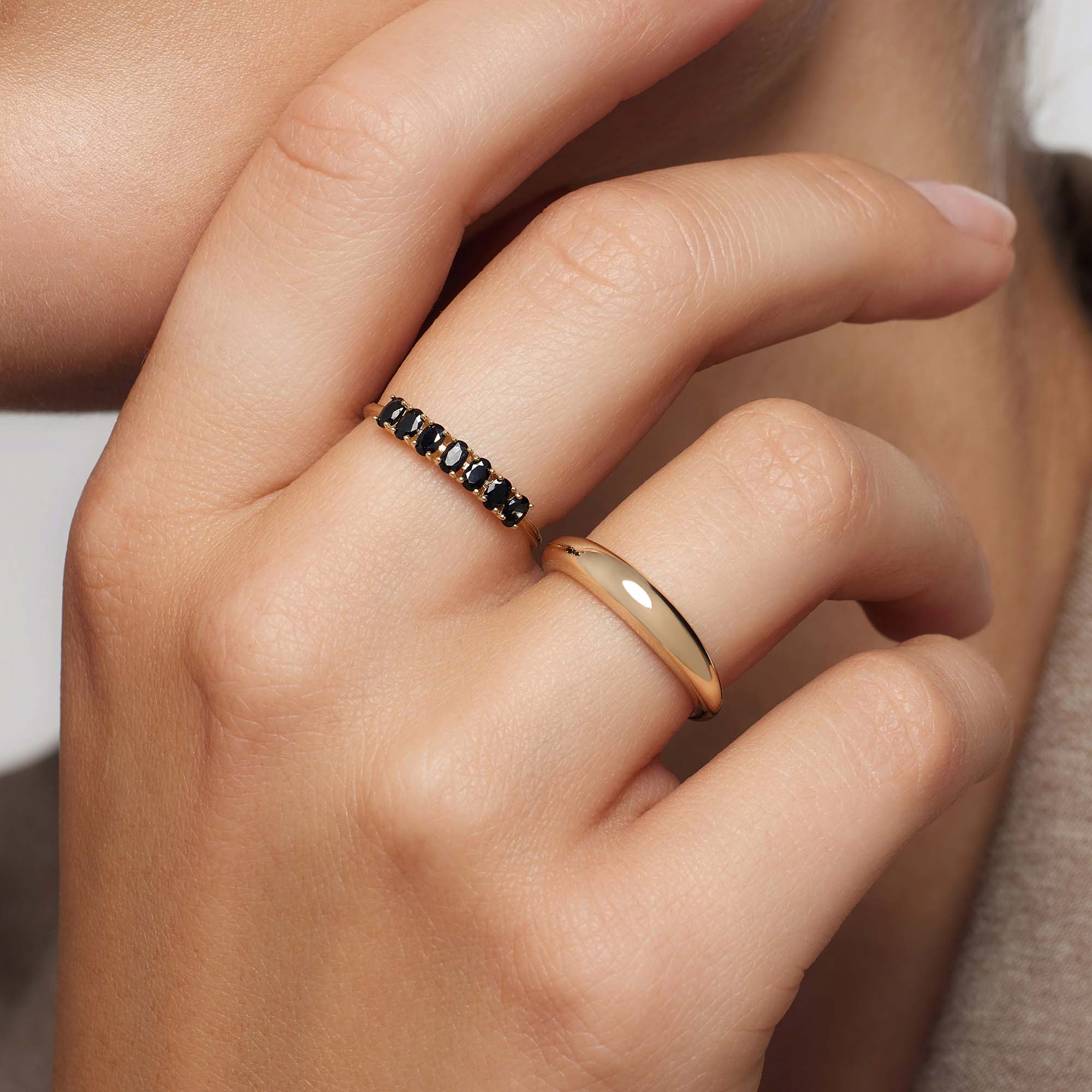 14 karat guld Rock Solid ring