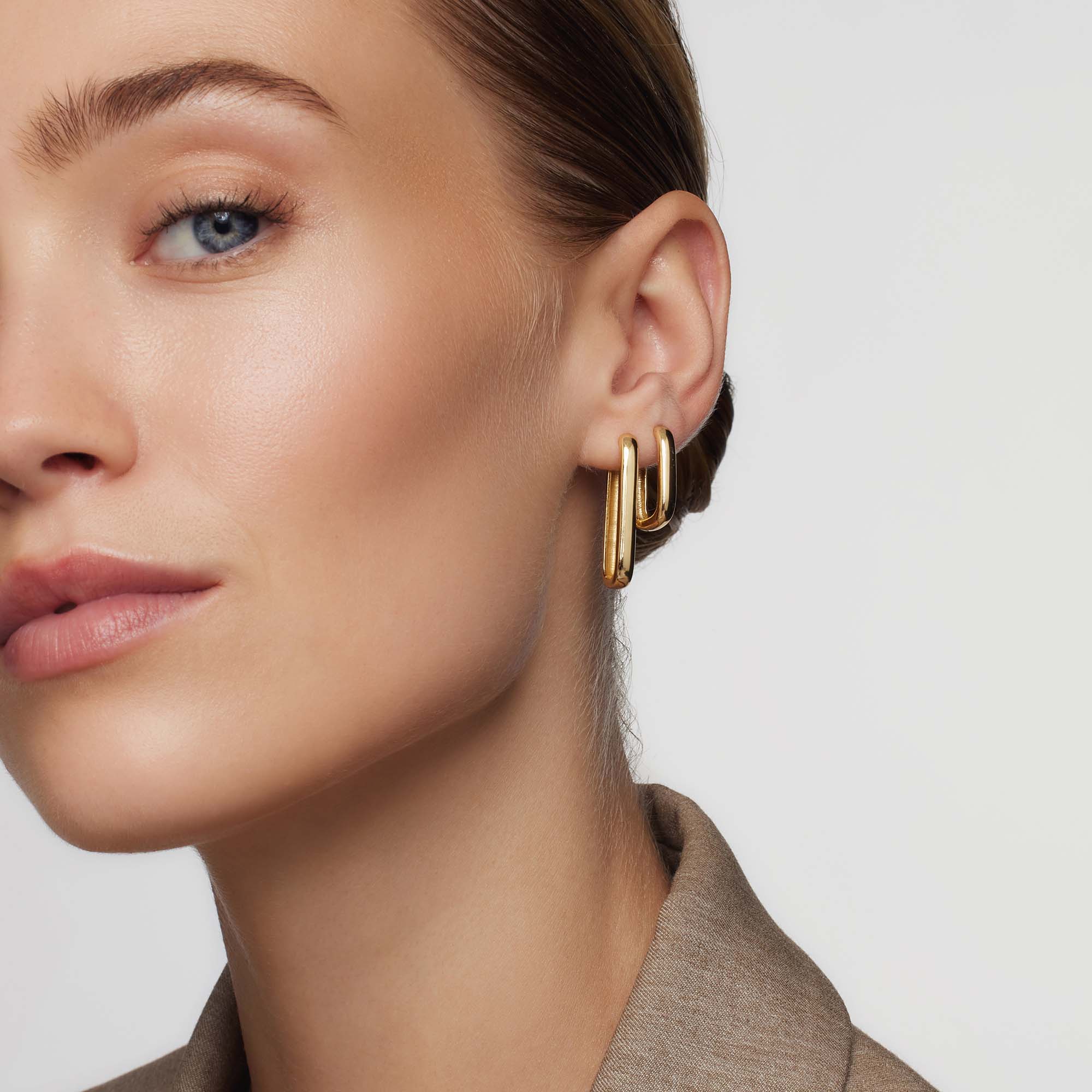 Icona™ | Guld Store Øreringe