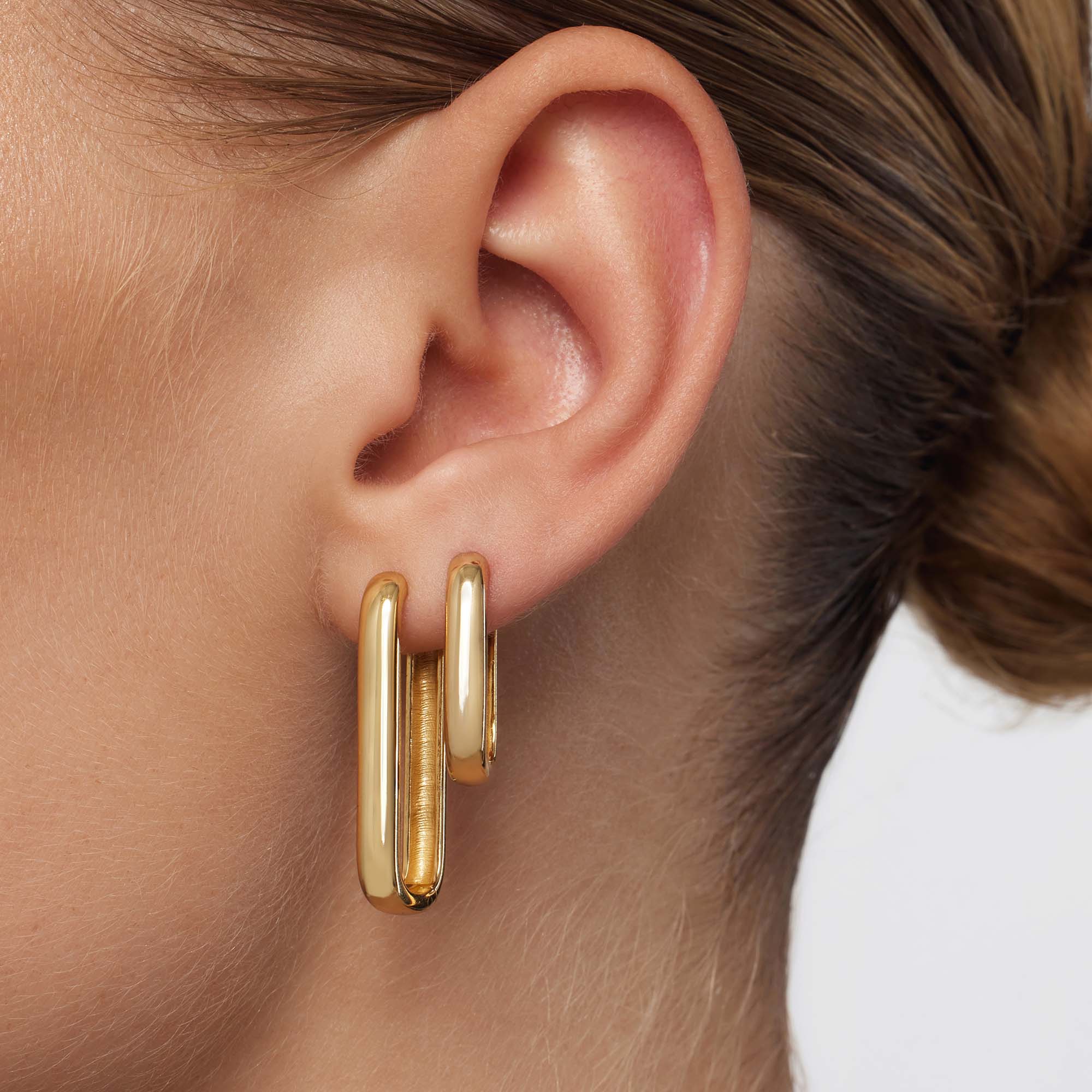 Icona™ | Guld Store Øreringe