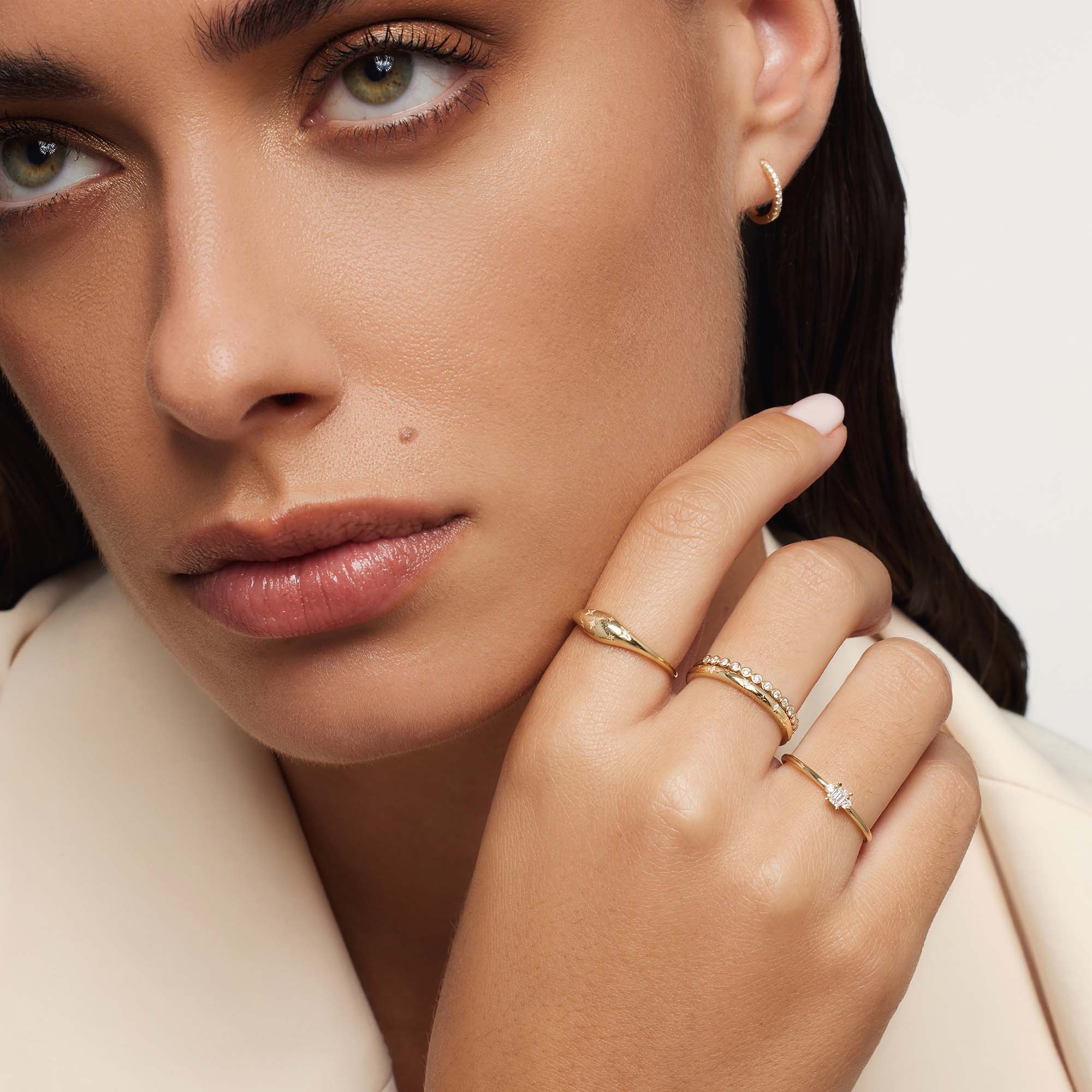 Dome™ | Guld Diamantring