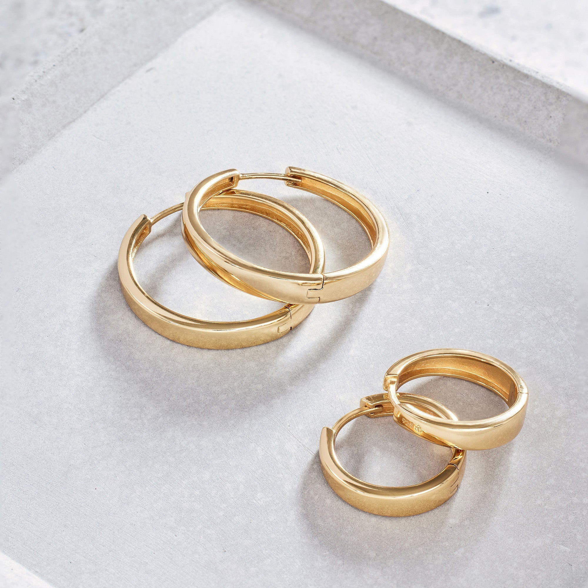 18 karat guld Gia hoopøreringe