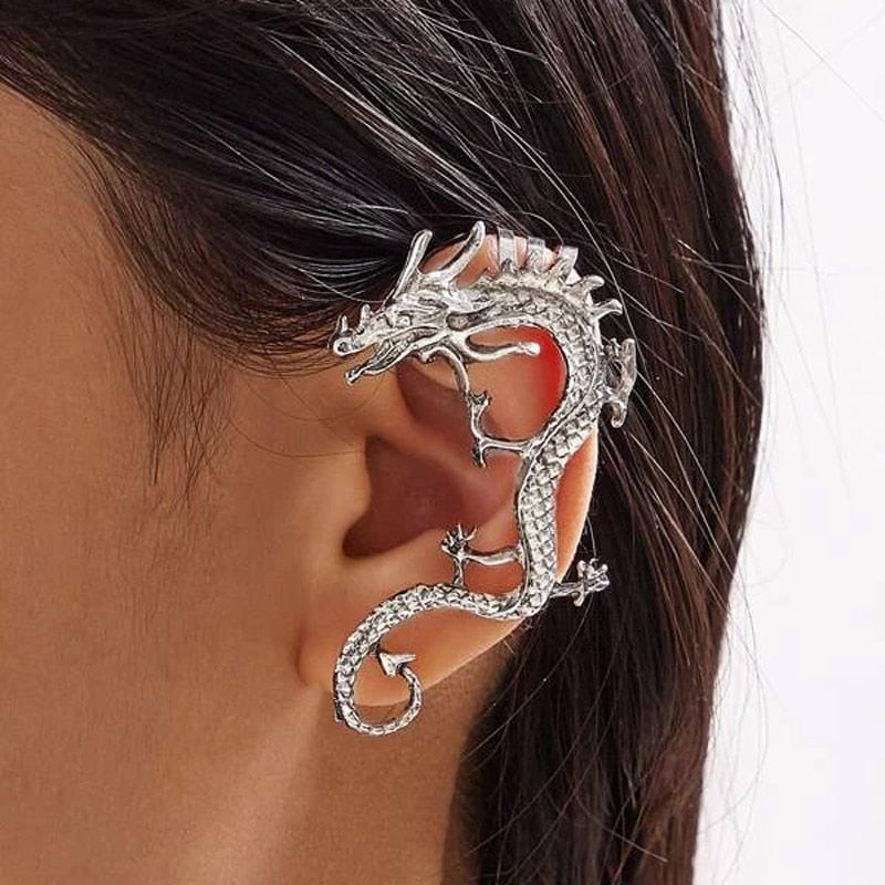Charm™ | Sølv Drage Øreringe