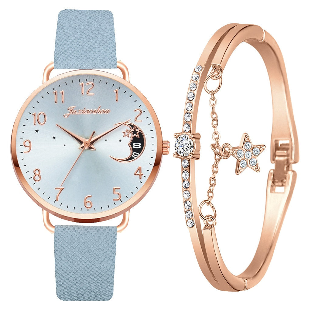 DIGIT NUMMER UR OG ARMBÅND SÆT | Elegant Ur Duo
