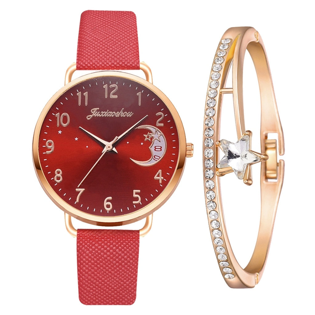 DIGIT NUMMER UR OG ARMBÅND SÆT | Elegant Ur Duo
