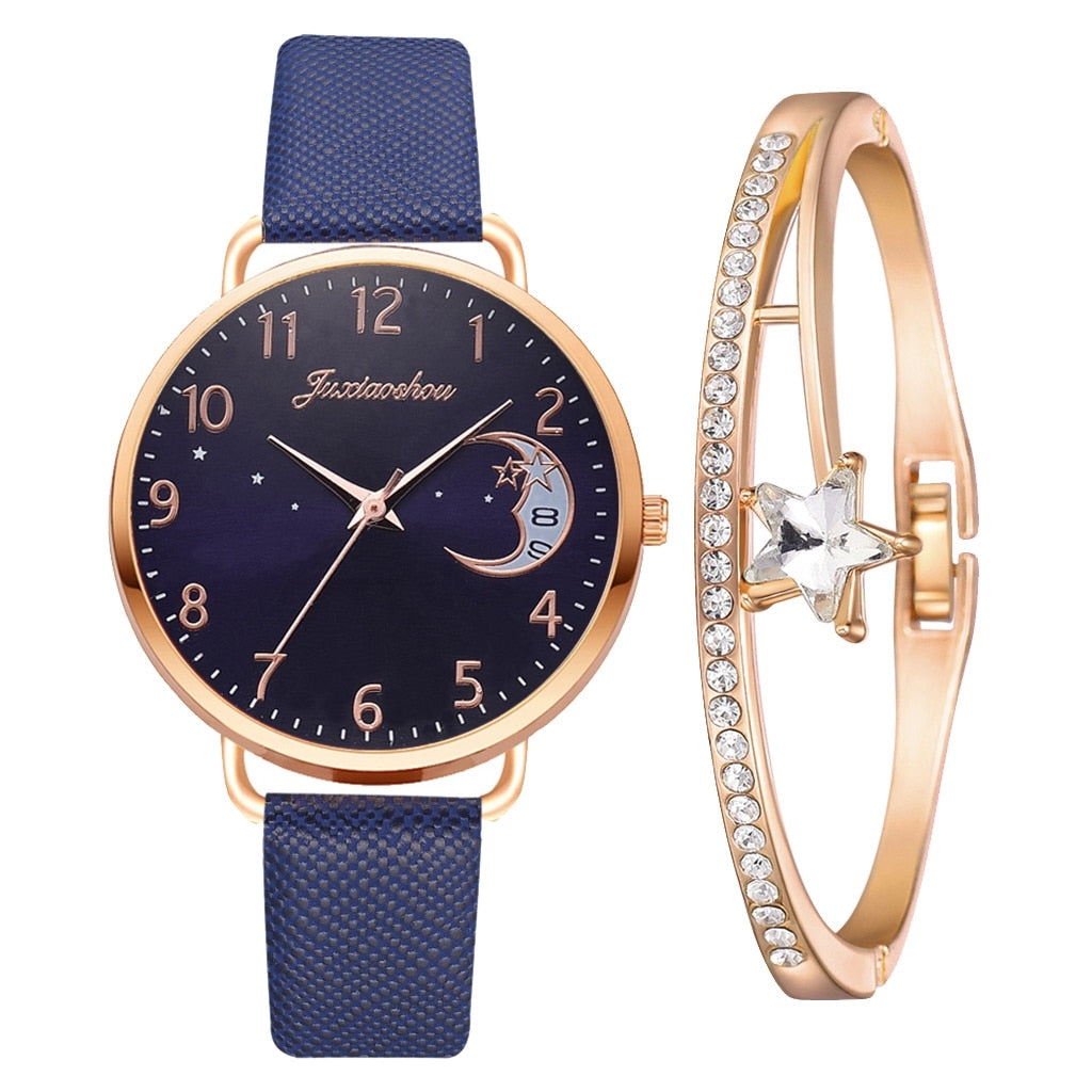 DIGIT NUMMER UR OG ARMBÅND SÆT | Elegant Ur Duo