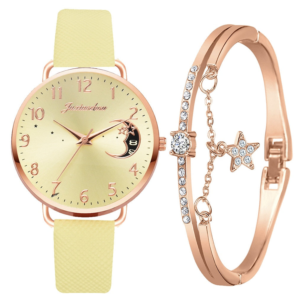 DIGIT NUMMER UR OG ARMBÅND SÆT | Elegant Ur Duo