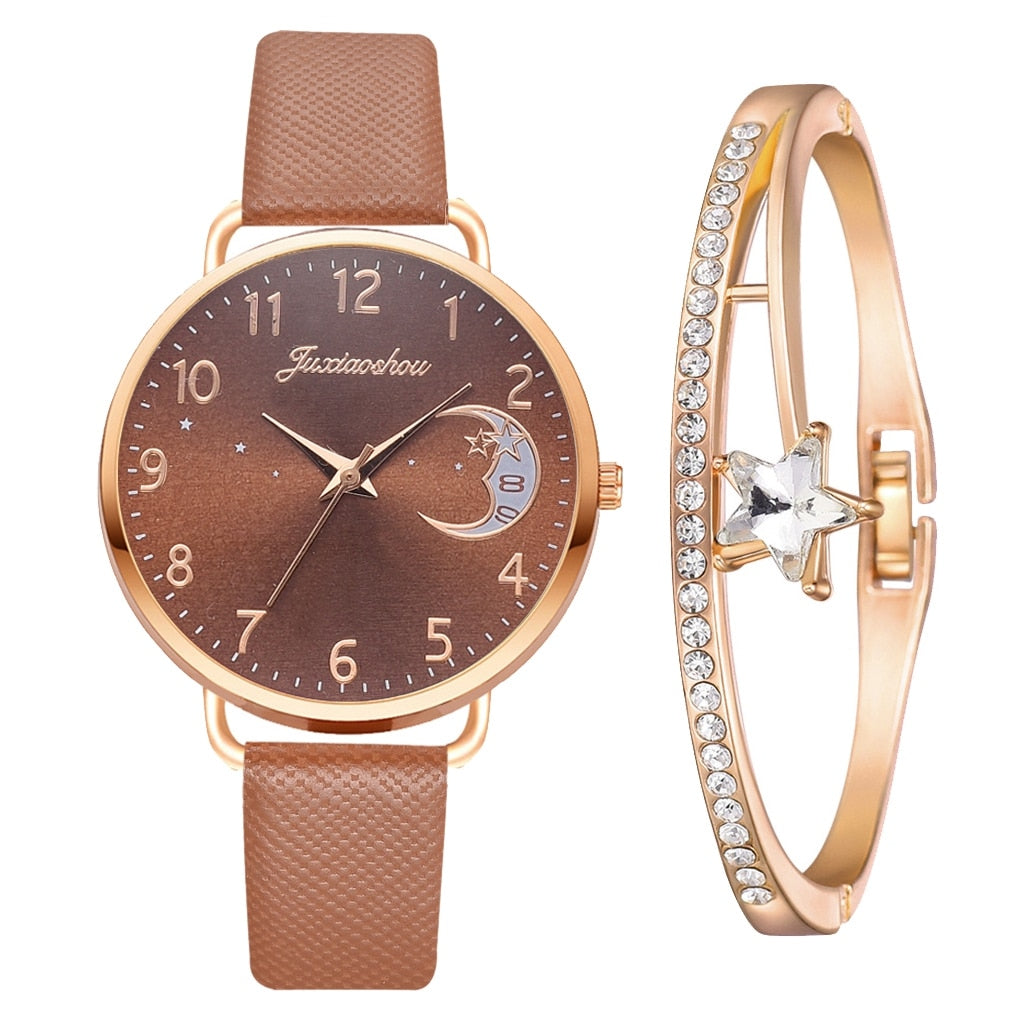 DIGIT NUMMER UR OG ARMBÅND SÆT | Elegant Ur Duo