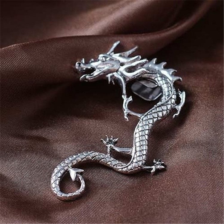 Charm™ | Sølv Drage Øreringe
