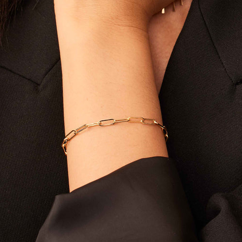 14k Guld Venedig Link Armbånd