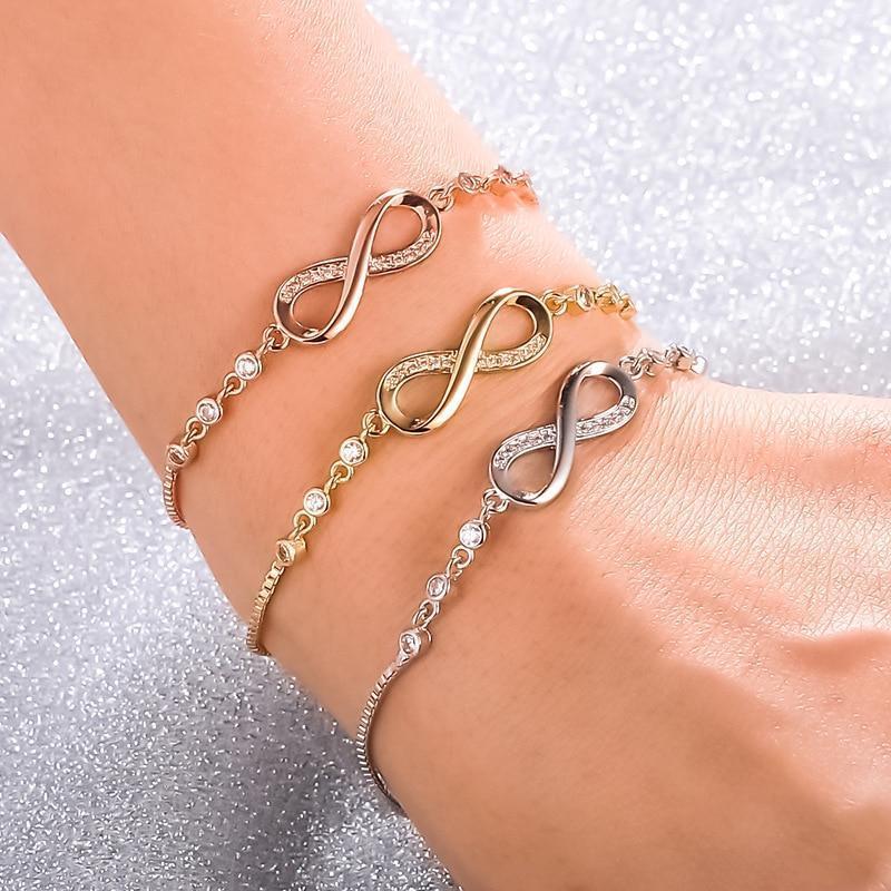 Justerbar Infinity Armbånd | Sølv