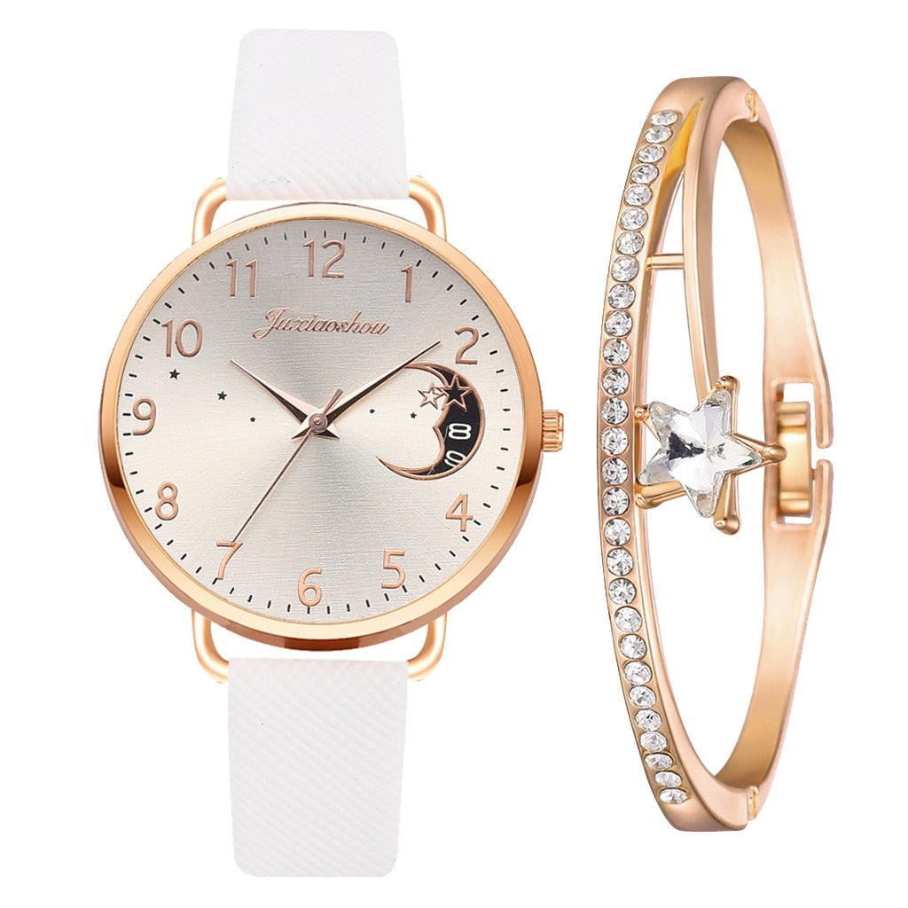 DIGIT NUMMER UR OG ARMBÅND SÆT | Elegant Ur Duo