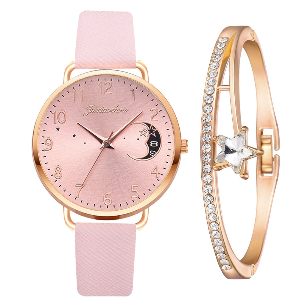 DIGIT NUMMER UR OG ARMBÅND SÆT | Elegant Ur Duo
