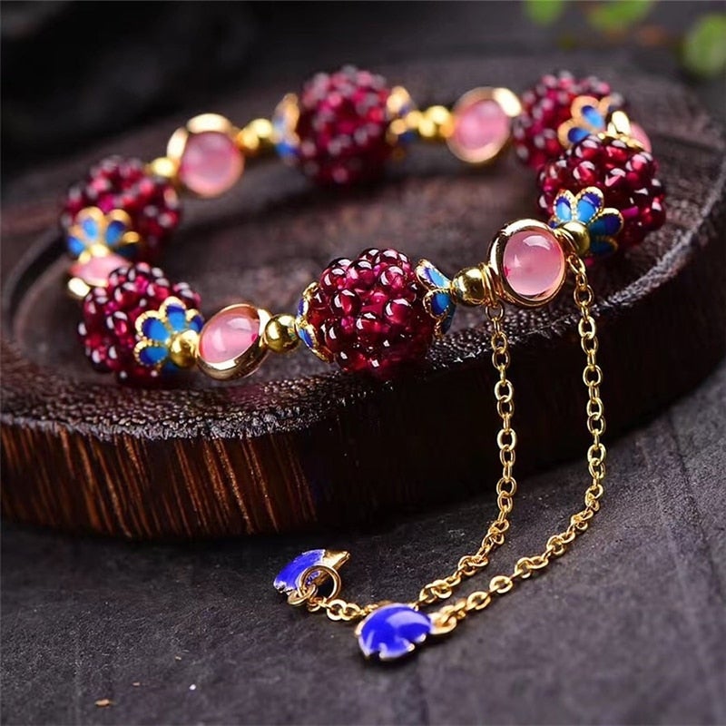 Armbånd Natursten Bær
