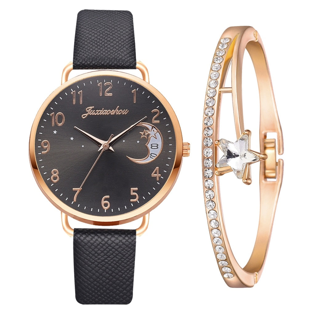 DIGIT NUMMER UR OG ARMBÅND SÆT | Elegant Ur Duo