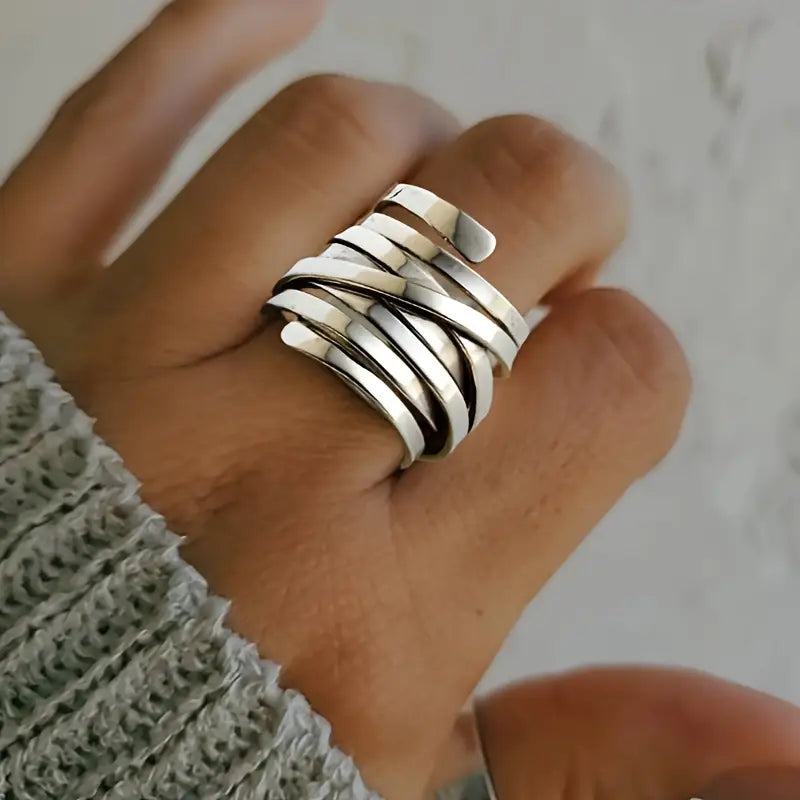 Eileen™ - Vintage Tykt Lag Ring