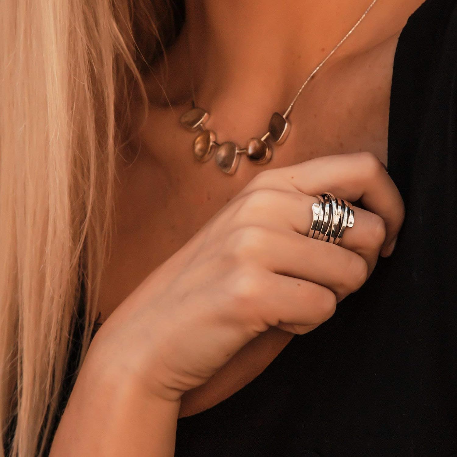 Hazel - Vintage Tykkelag Sølv Ring