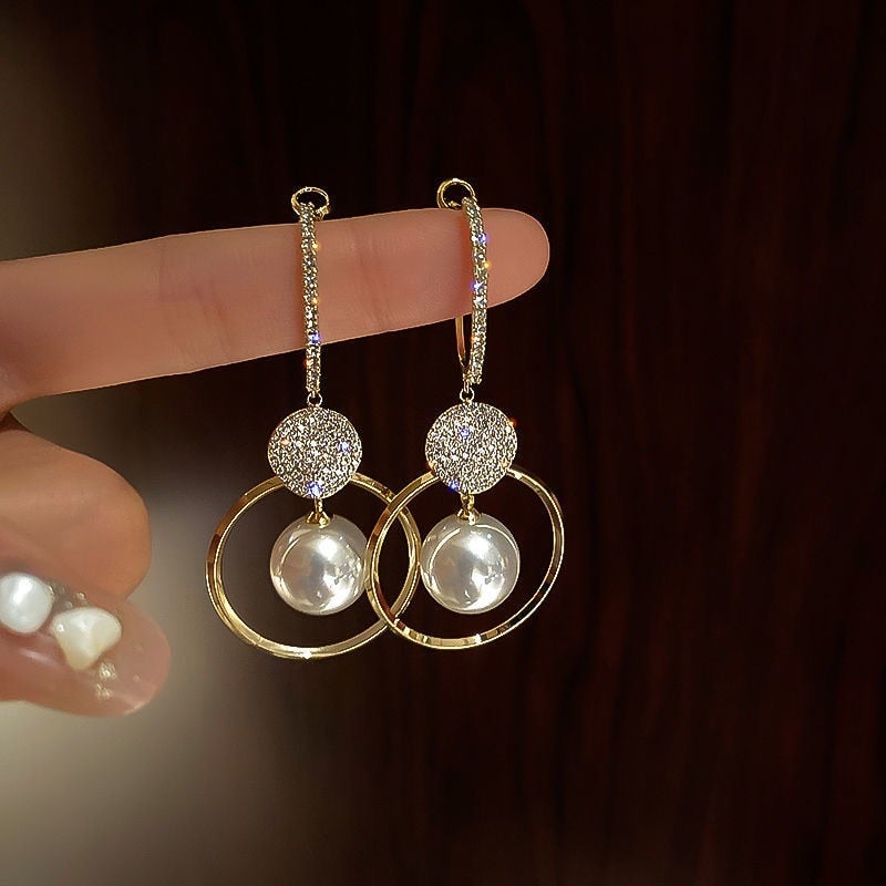 Pearluxe™ | Perle- og Zirkonia-øreringe