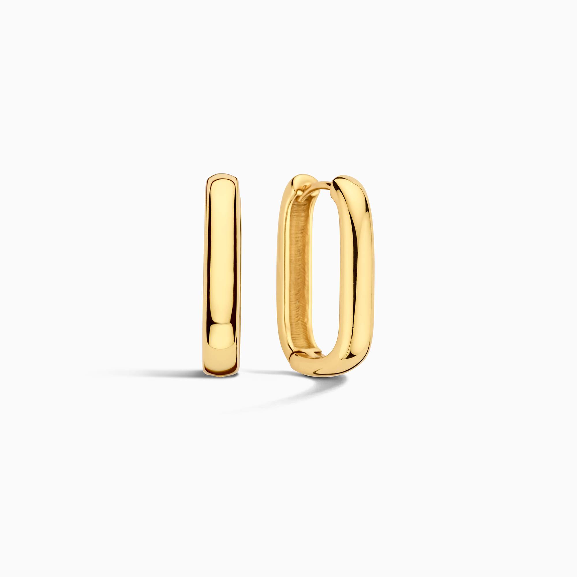 18 karat guld hoop øreringe