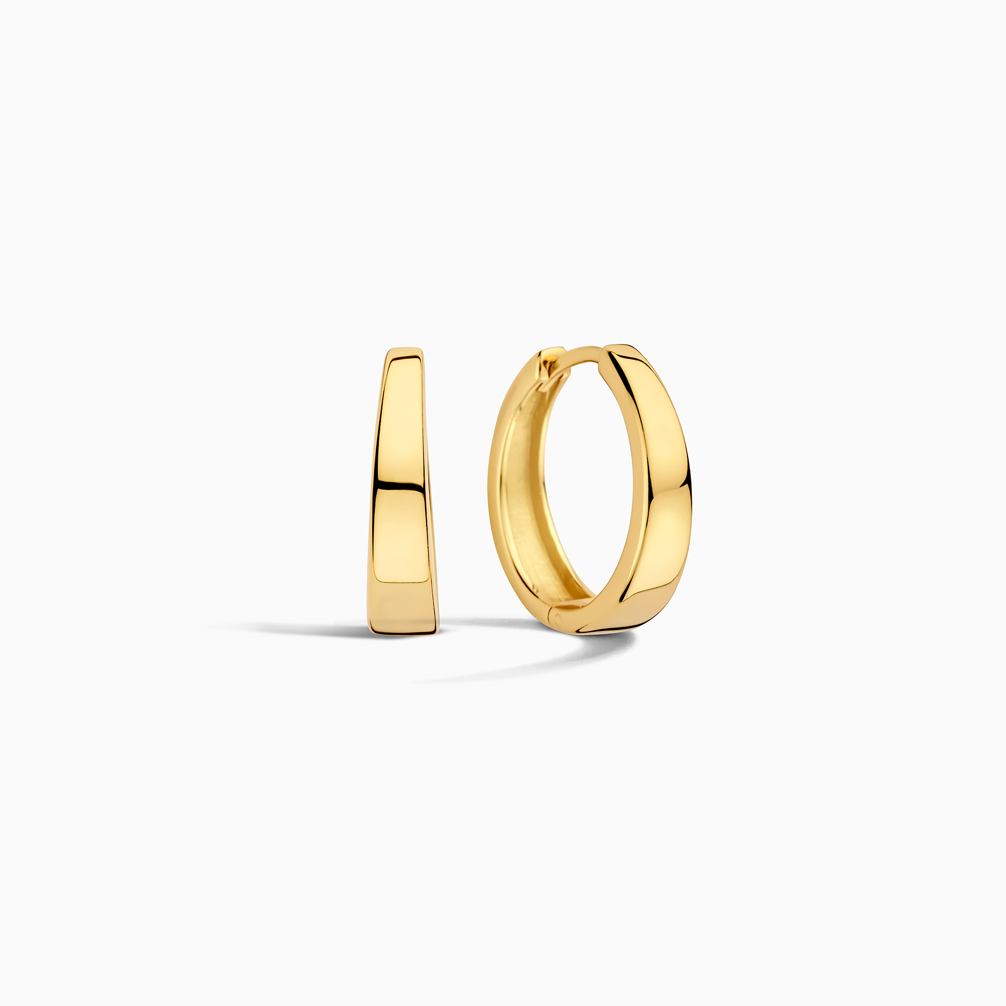 18 karat guld Gia hoopøreringe