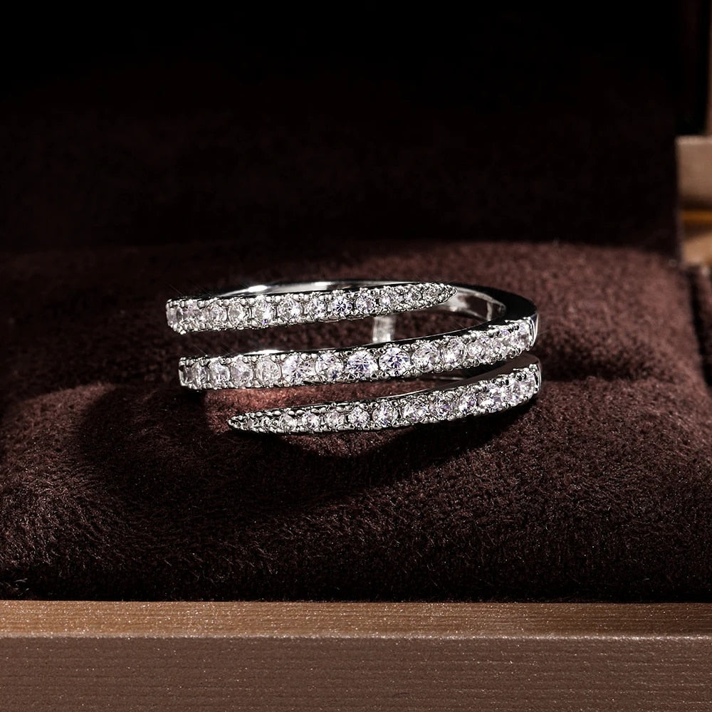 Elegant Glimmer Vridningsring af Selene