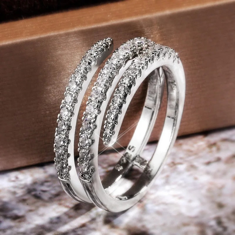 Elegant Glimmer Vridningsring af Selene