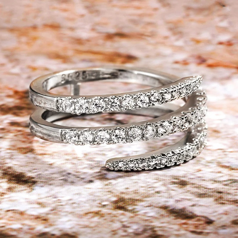 Elegant Glimmer Vridningsring af Selene