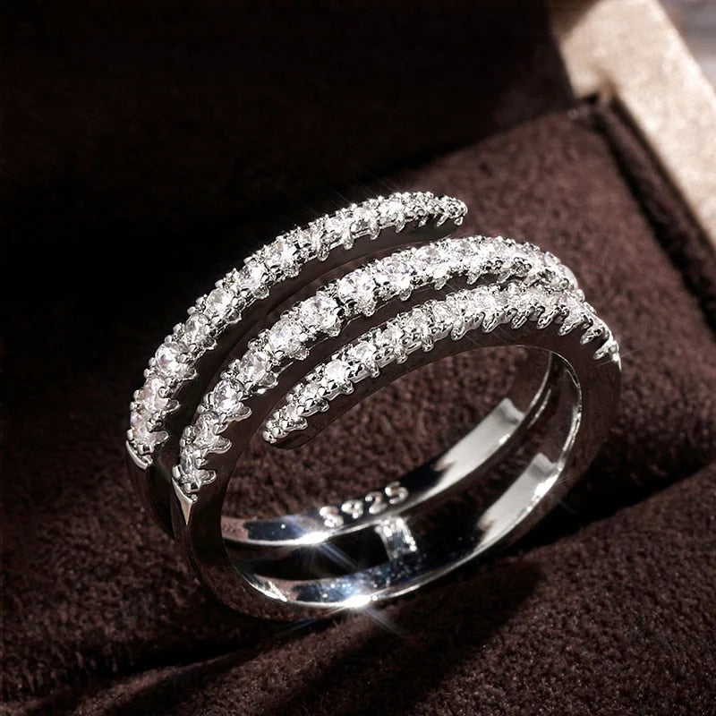 Elegant Glimmer Vridningsring af Selene