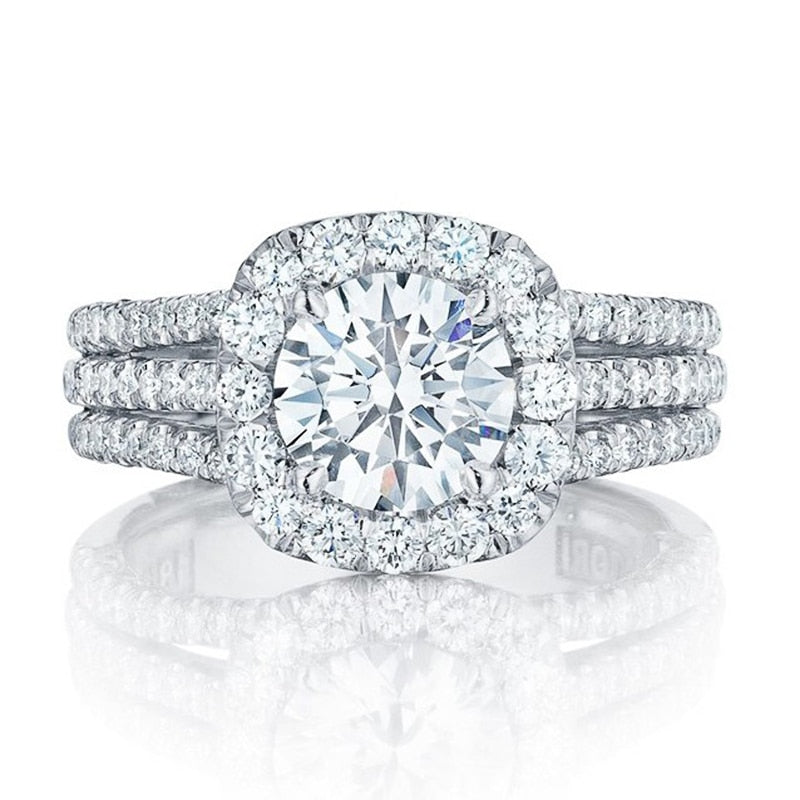 Diamantbesat Forlovelsesring
