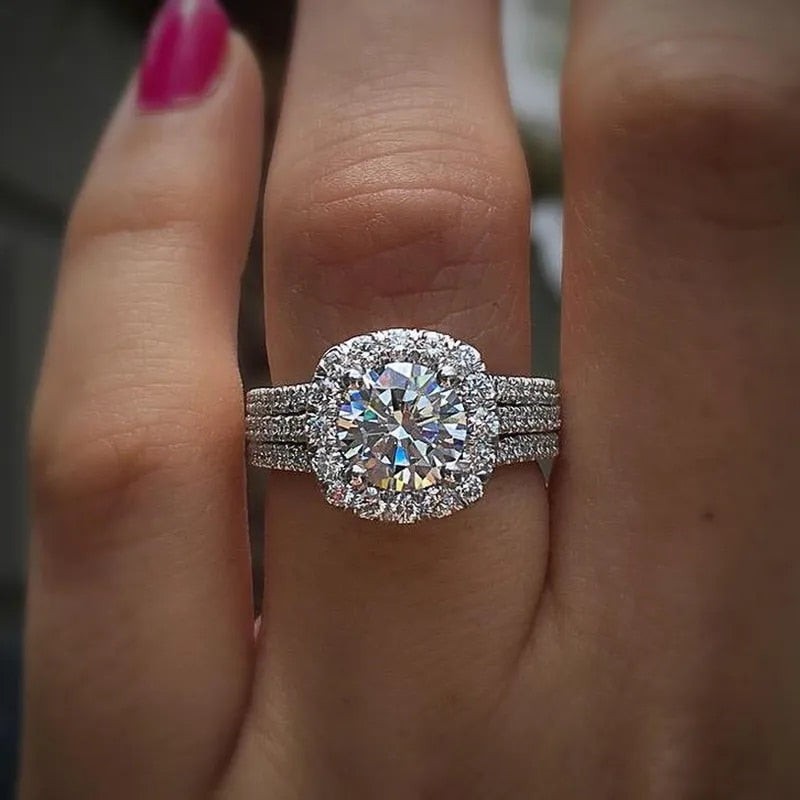 Diamantbesat Forlovelsesring