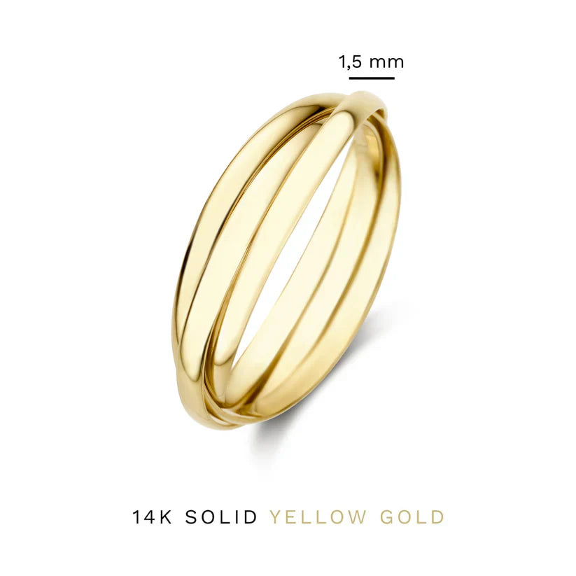 Lena™ | Guld Trielle Ring