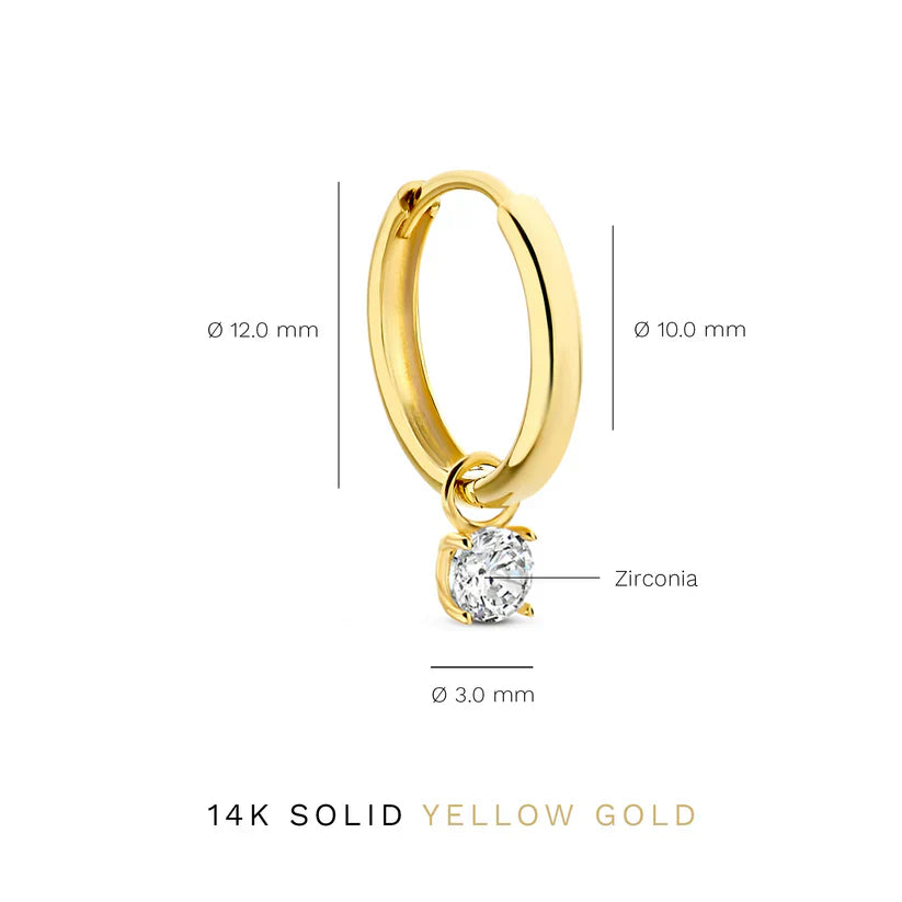 Larmes™ | 14K Guld Sten Øreringe Sæt