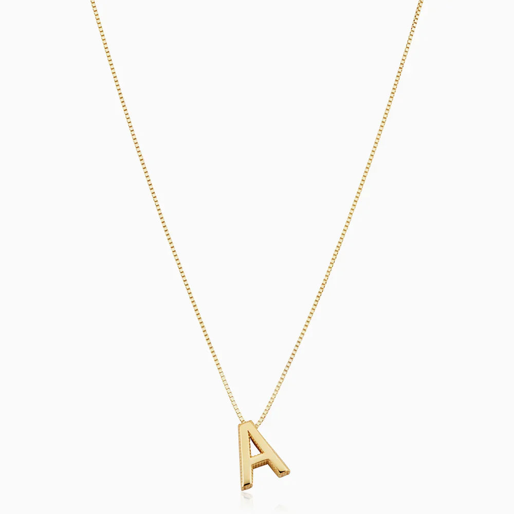 LoveNote™ | 18K Guld Bogstav Initial Halskæde