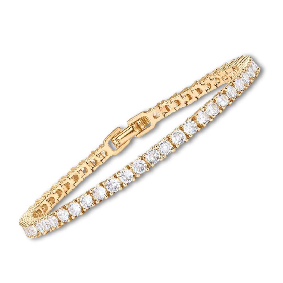 18K Guld Moissanite Tennisarmbånd