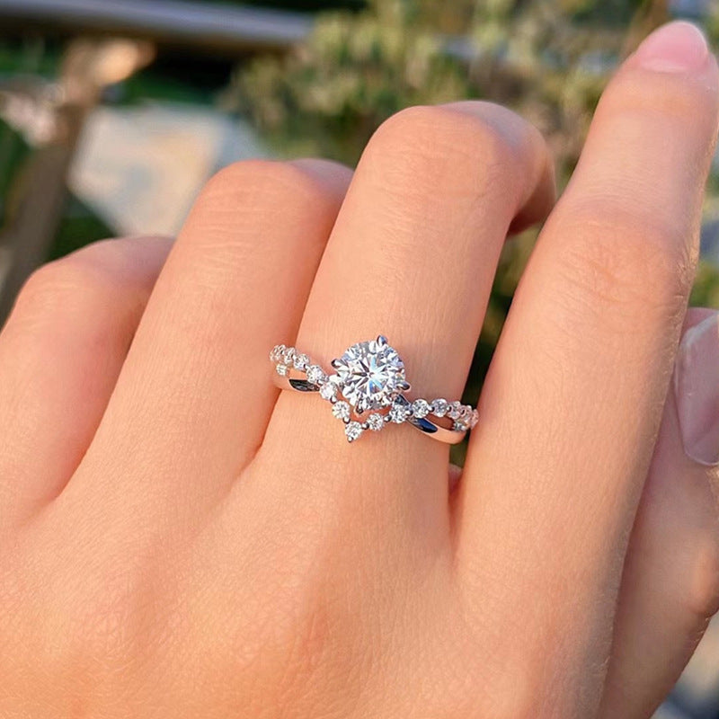 Celina Everhart 16k hvidguldring